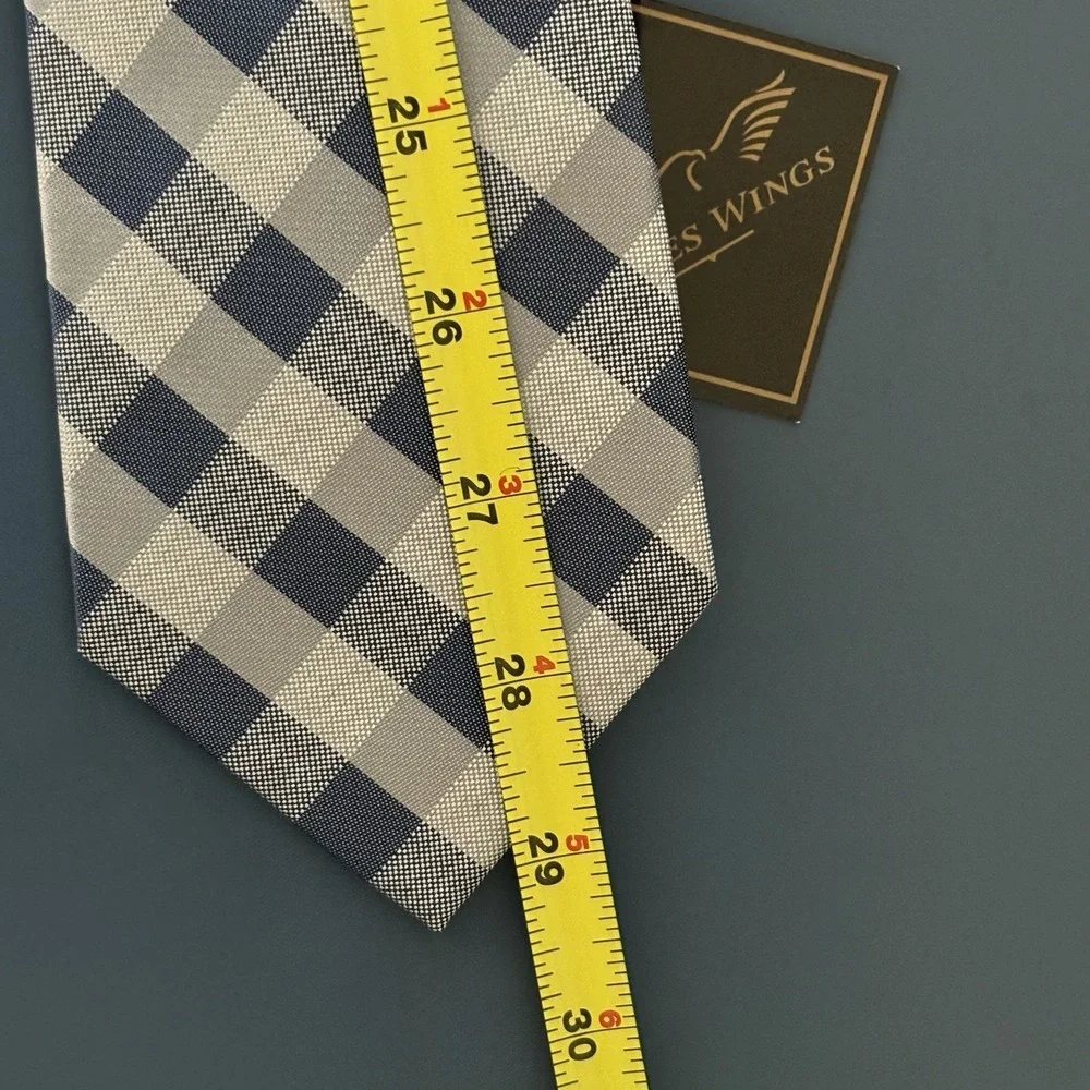 NFL Dallas Cowboys Men's Tie Geometric Blue Gray Polyester Satin Logo Football